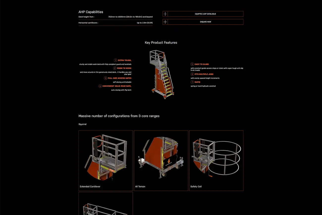Equiptec Landing Page Image